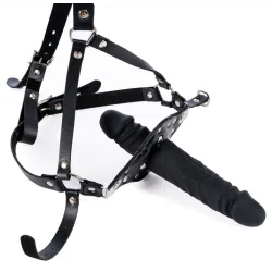 KINKgear Bâillon avec gode Strap Dick 12cm